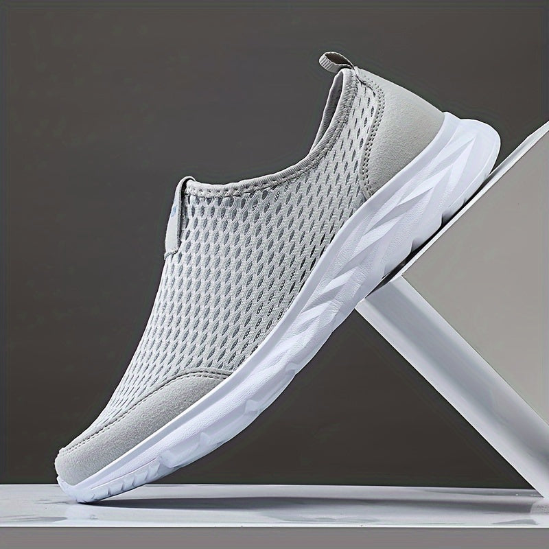 Herren Slip-On Sportschuhe Atmungsaktiv für Freizeit und Training