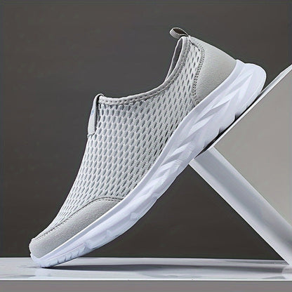 Herren Slip-On Sportschuhe Atmungsaktiv für Freizeit und Training