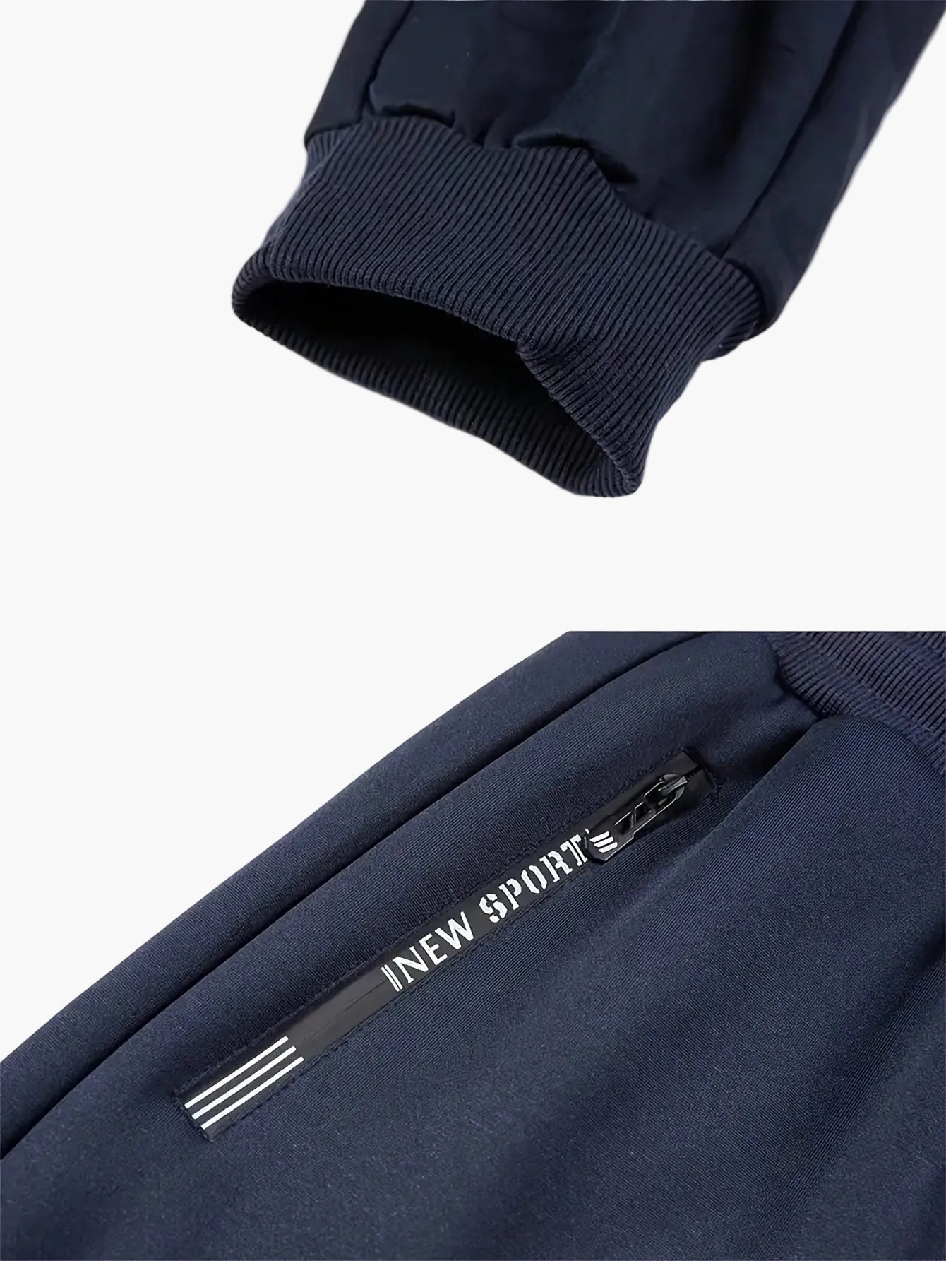Herren Warmes Fleece Freizeit-Set – Bequemer Trainingsanzug für Herbst und Winter