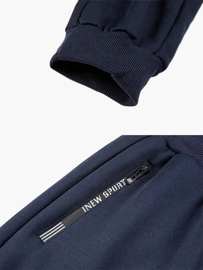 Herren Warmes Fleece Freizeit-Set – Bequemer Trainingsanzug für Herbst und Winter