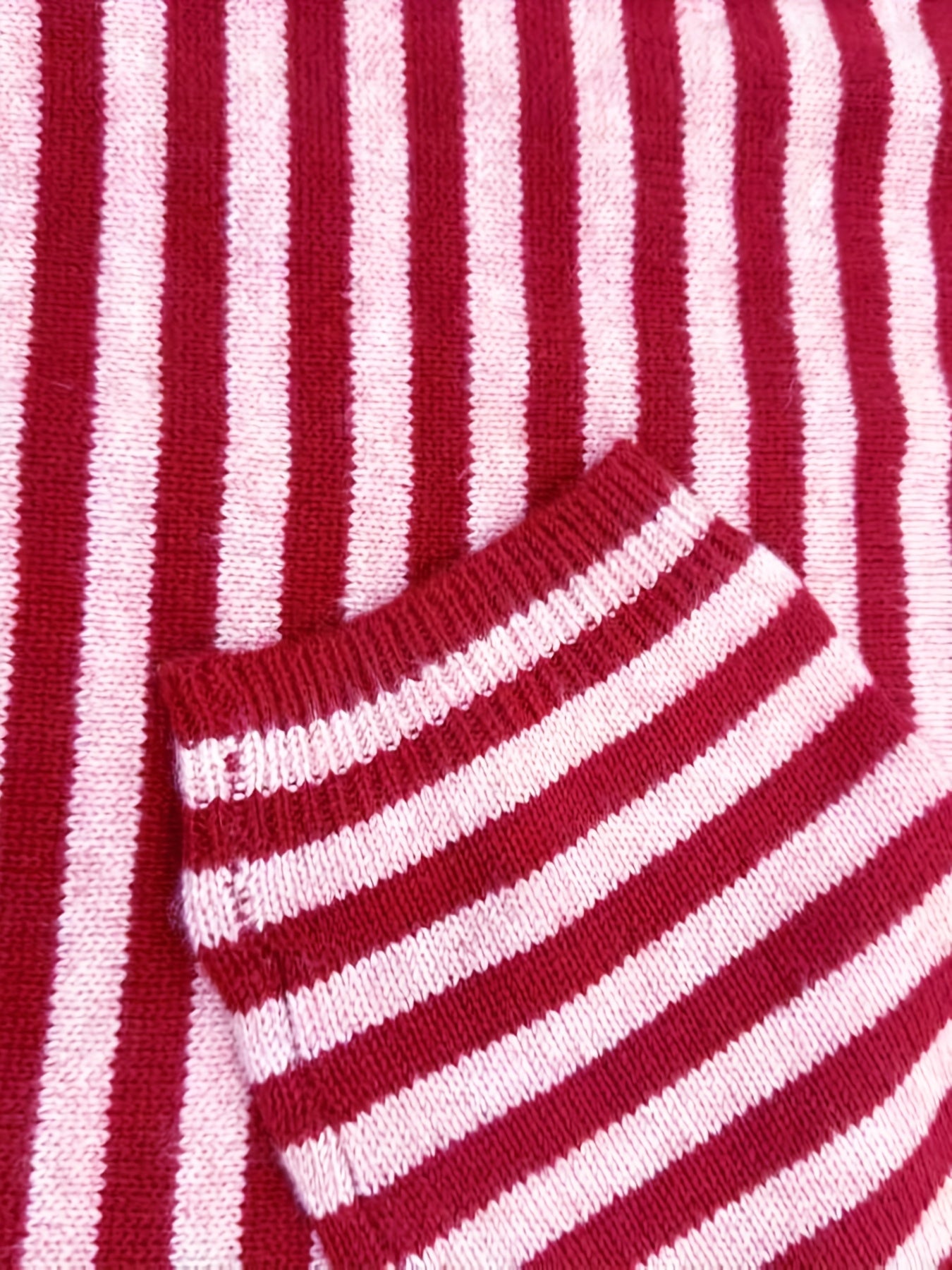 Damen Strickpullover mit Streifenmuster – Eleganter Freizeitpullover für Herbst und Winter