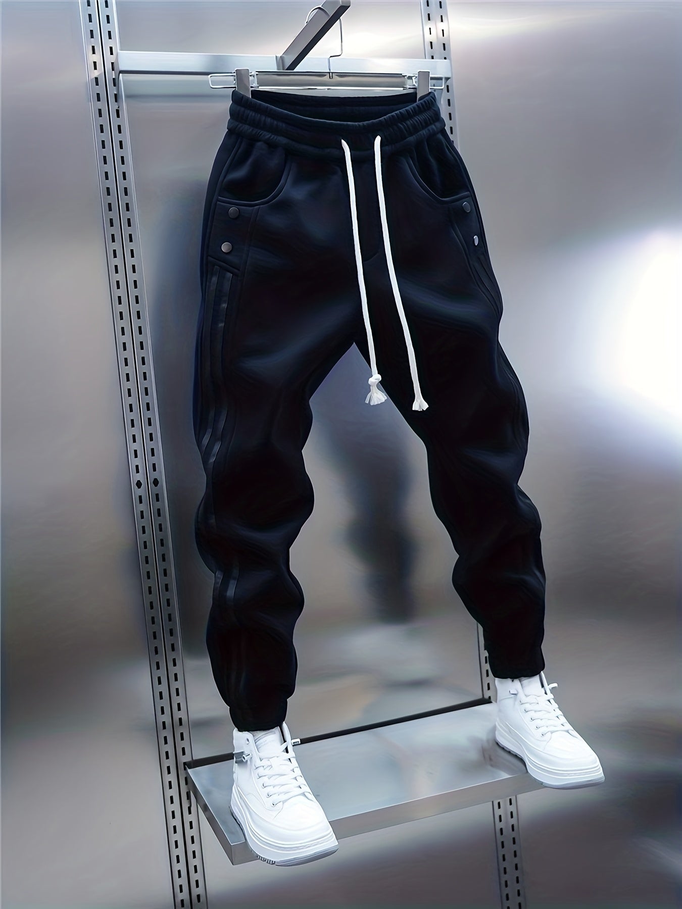 Herren Jogginghose Sportstyle mit Streifen und modernen Details
