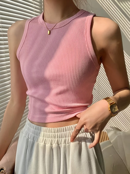 Damen Tanktop Figurbetont Sportlich Elegant – Vielseitiges Basic für Alltag und Freizeit