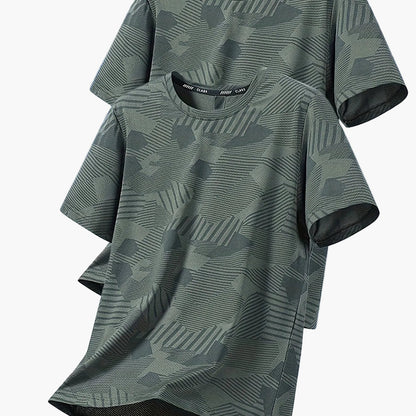 Herren Freizeit T-Shirt Set – Atmungsaktive Kurzarmshirts für Alltag und Sport