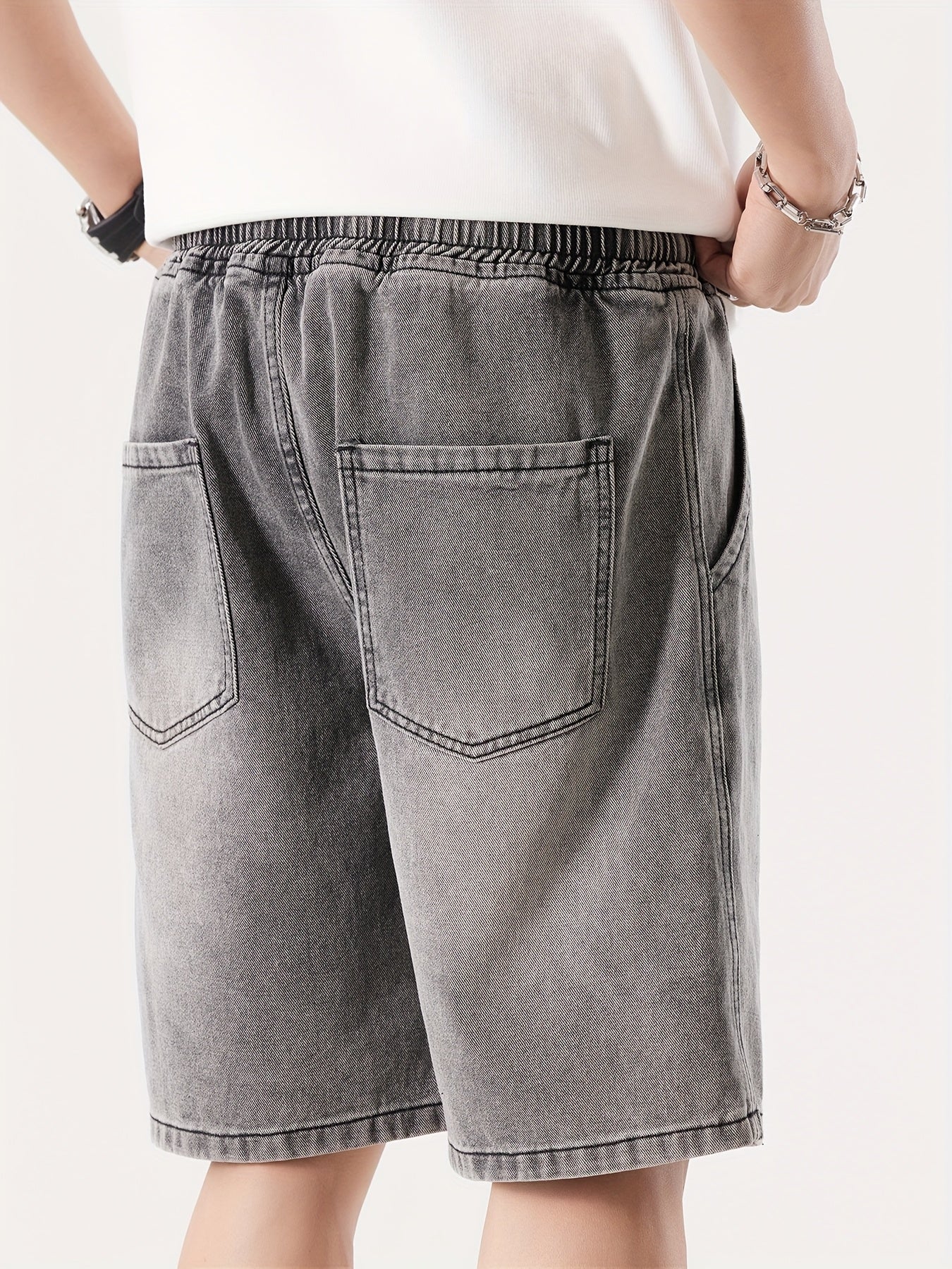 Herren Denim Shorts Lockerer Schnitt für Freizeit und Alltag