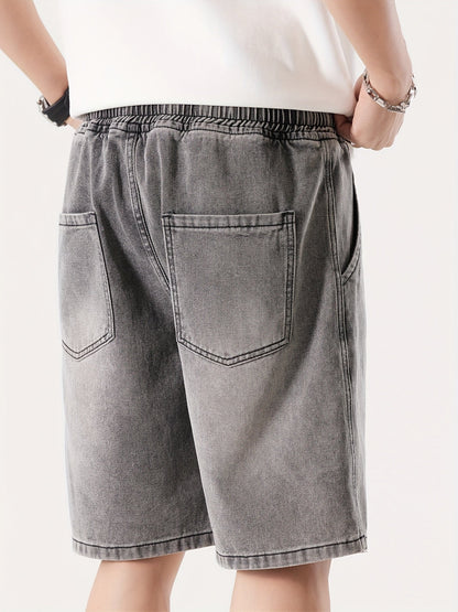 Herren Denim Shorts Lockerer Schnitt für Freizeit und Alltag