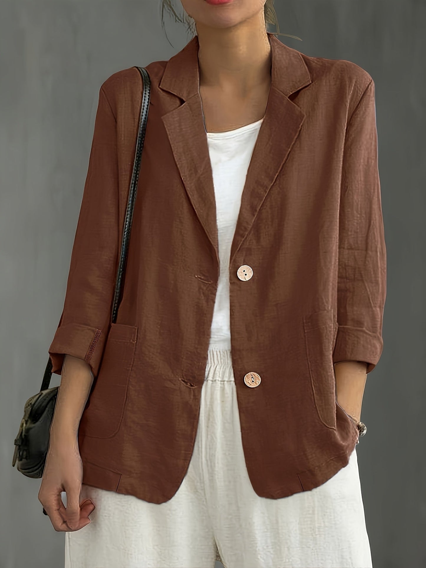 Damen Blazer im lässigen Business-Stil – Eleganter Freizeit-Jacke für Büro und Alltag