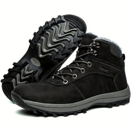 Herren Winterstiefel Outdoor Schnürstiefel Warm Gefüttert