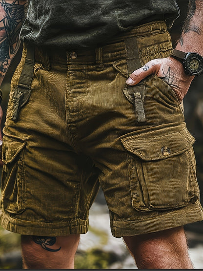 Herren Cargo Shorts Freizeit Outdoor mit Taschen – Robuster Utility-Look