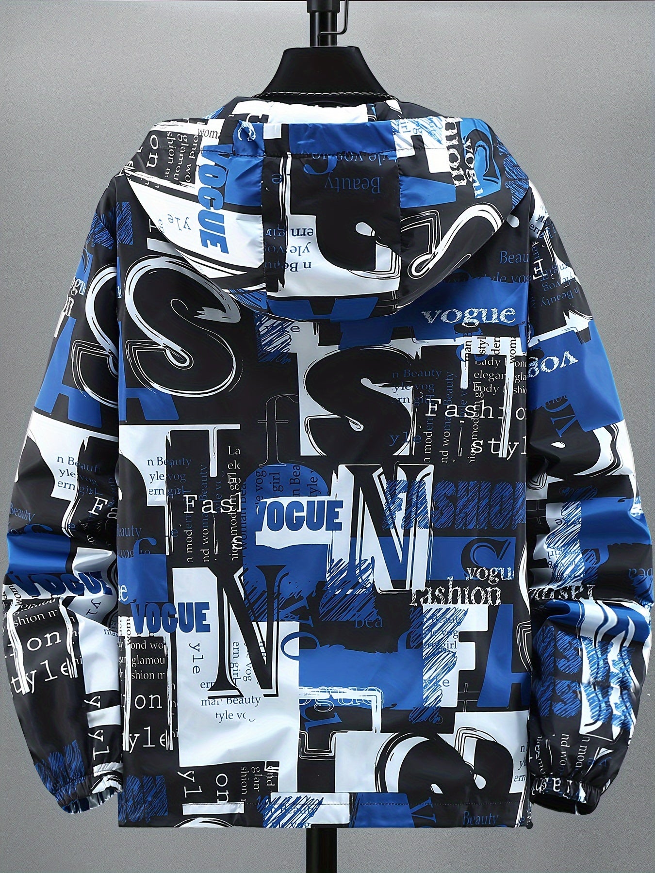 Kapuzenjacke mit auffälligem Buchstaben-Print für Herren und Damen