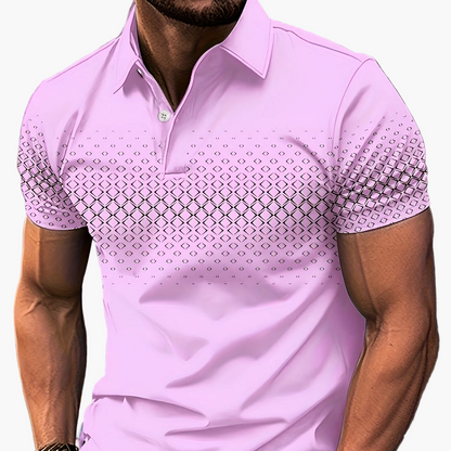 Herren Poloshirt mit modernem Muster – Stilvolles Freizeitshirt für Alltag und Ausgehen