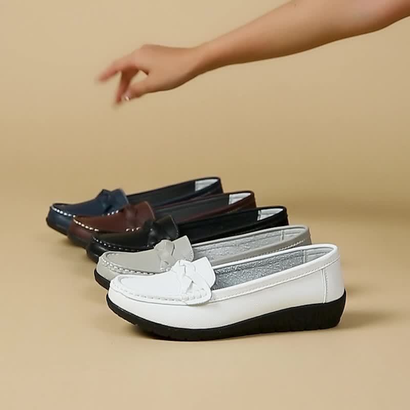 Damen Komfort-Loafer für Alltag und Büro – Klassische Mokassin-Slipper