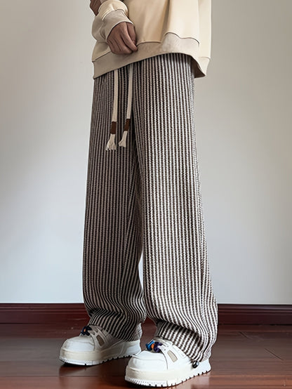 Herren Strickhose im angesagten Streetstyle, gerade geschnitten, lässig für Alltag & Freizeit