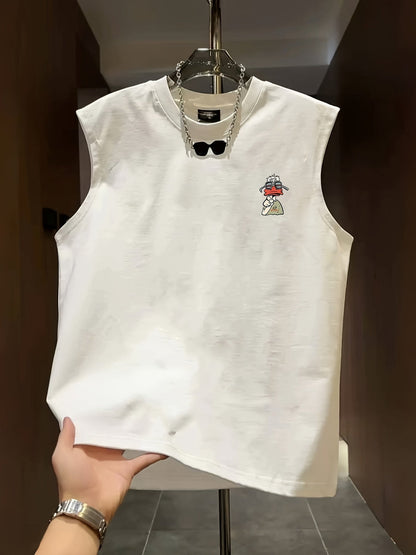 Herren Streetwear Tanktop mit coolem Enten-Print und Urban Style