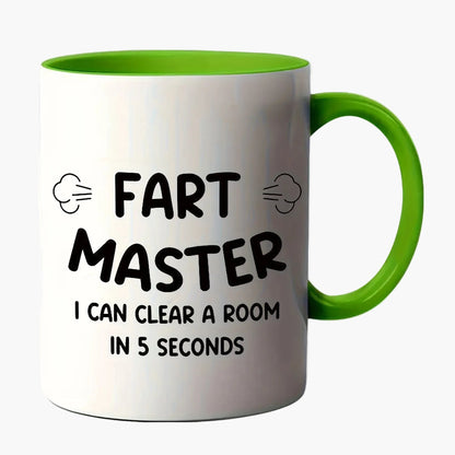 Vätertag Tasse mit Spruch – Lustige Geschenkidee für Männer, Fart Master, Humorvolle Kaffeetasse