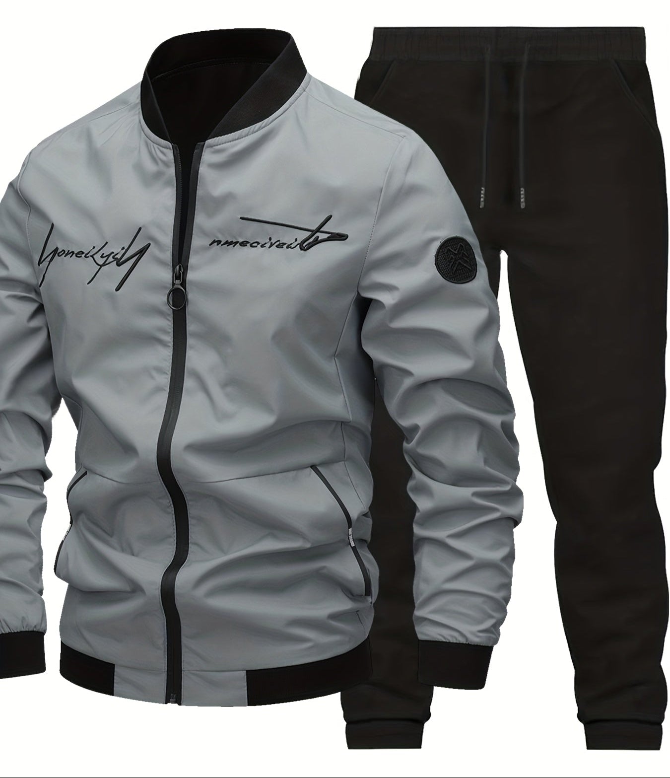 Herren Freizeit-Trainingsanzug im modernen Streetstyle – Jacke & Hose Set, ideal für Alltag und Freizeit