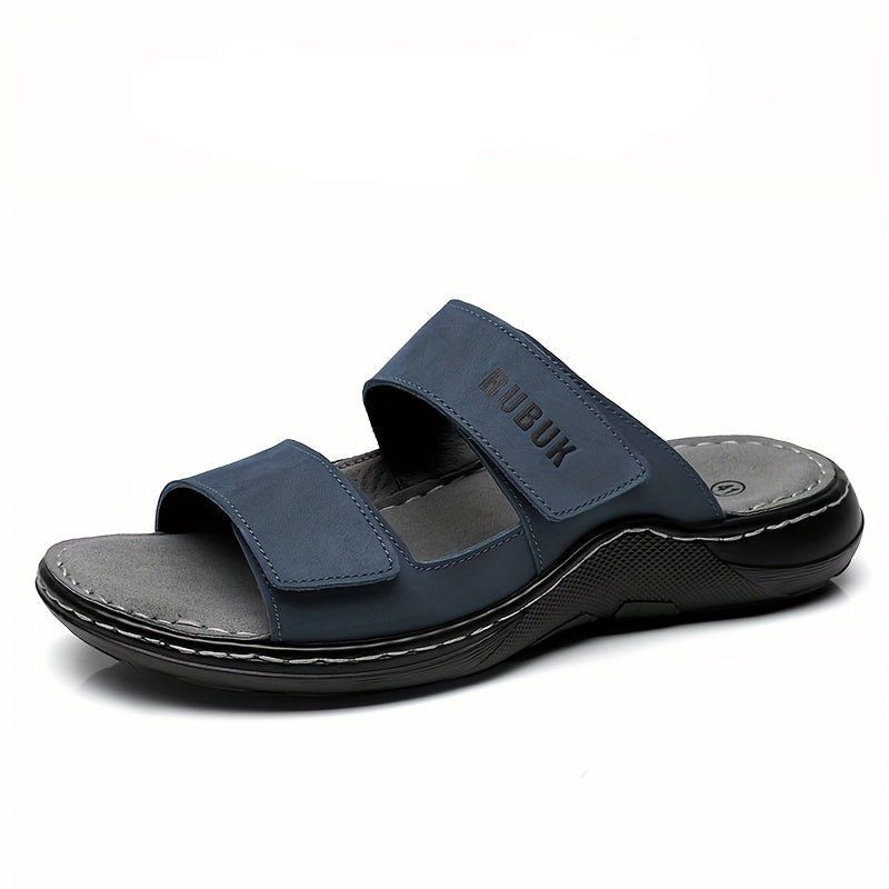 Herren Komfort-Sandalen mit Doppelriemen – Bequeme Hausschuhe für Freizeit und Alltag