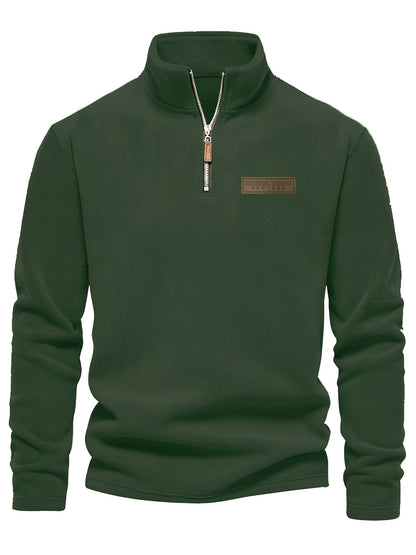 Herren Quarter-Zip Pullover – Moderner Freizeit-Look mit Stehkragen und Minimalistischem Design
