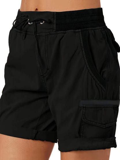 Damen Cargo Shorts mit Kordelzug – Bequeme Freizeithose im sportlichen Stil