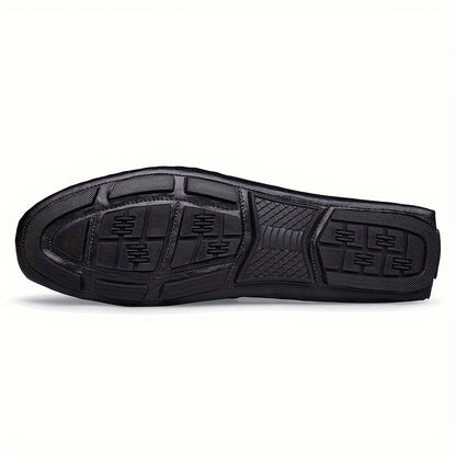 Herren Mokassins Slip-On Loafer mit Schnalle – Eleganter Freizeitschuh für Alltag und Freizeit