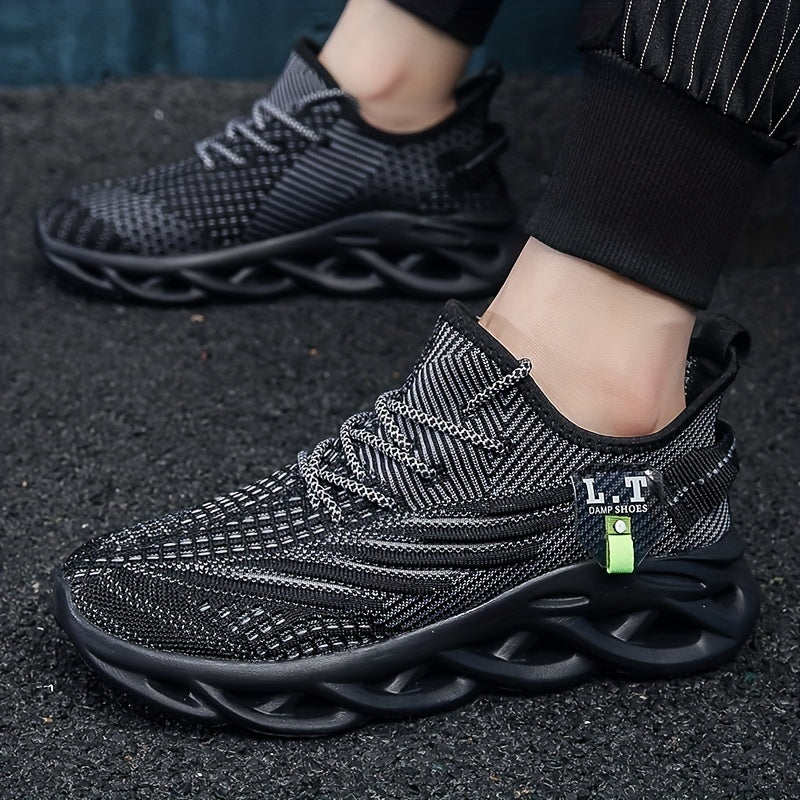 Herren Sneaker Sportliche Laufschuhe mit Atmungsaktivem Design und Modischer Sohle