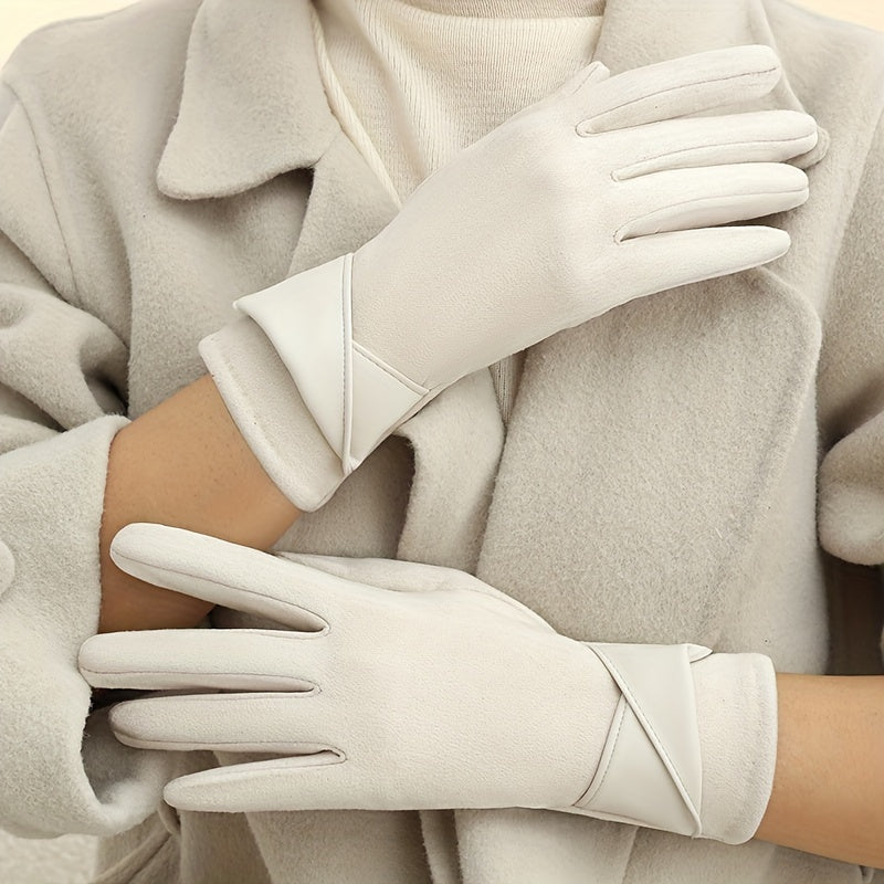 Damen Handschuhe mit Manschetten-Detail