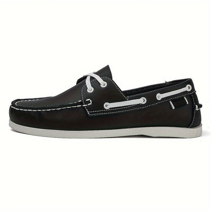 Herren Bootsschuhe im klassischen Freizeit-Look – Elegante Slipper für Alltag und Freizeit