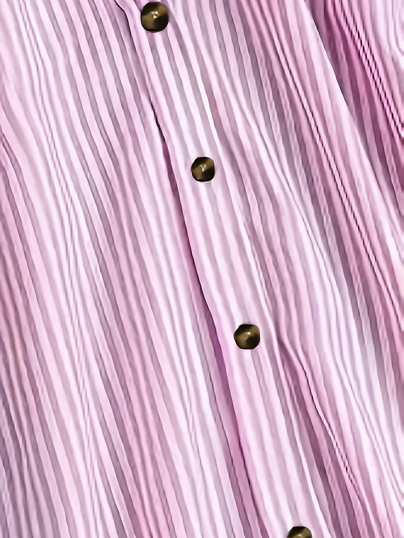 Damen Langarm Hemdbluse mit Streifenmuster und Knopfleiste – Elegante Freizeit- und Bürobluse