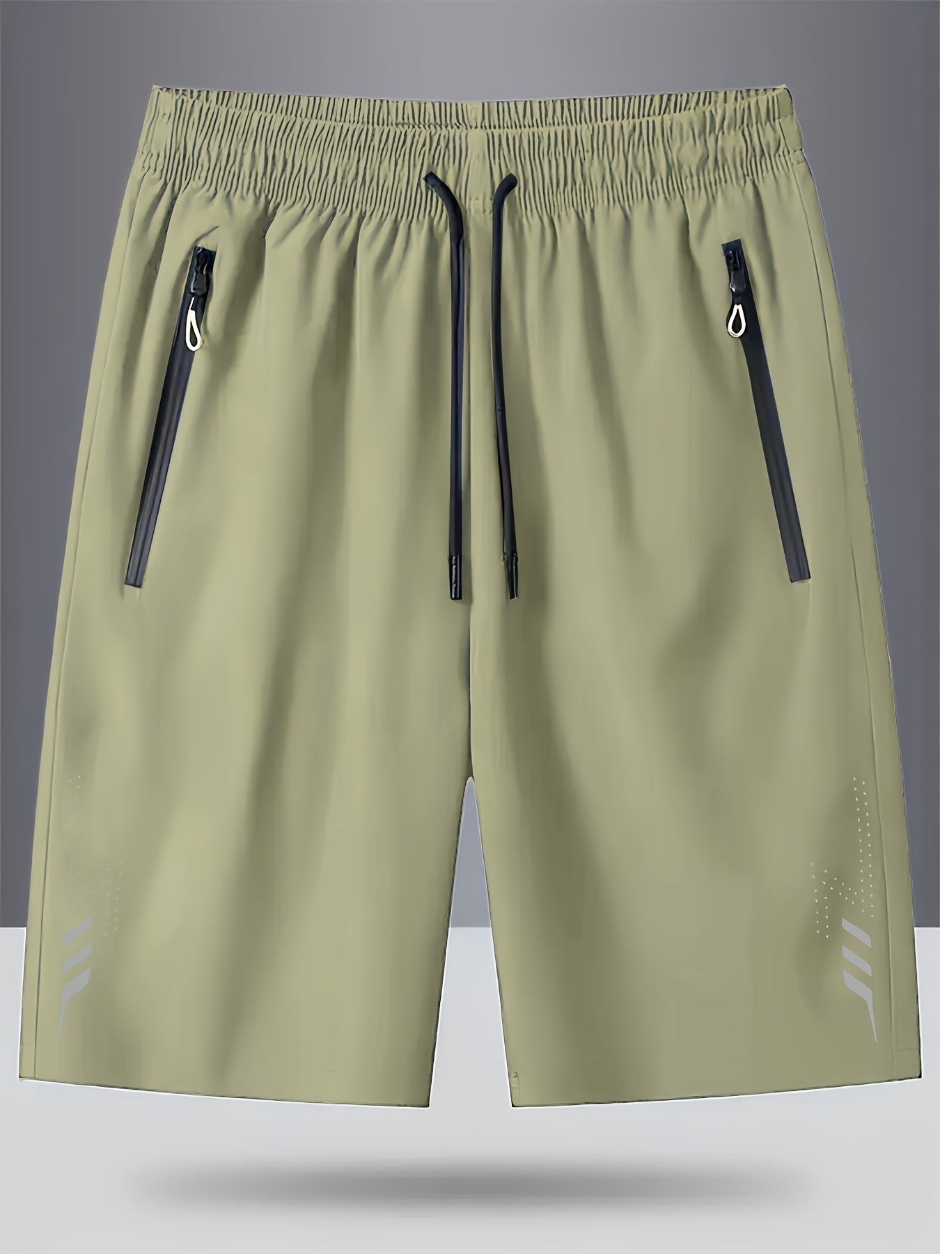 Herren Sportliche Laufshorts mit Reißverschlusstaschen – Bequeme Fitness- und Freizeithose