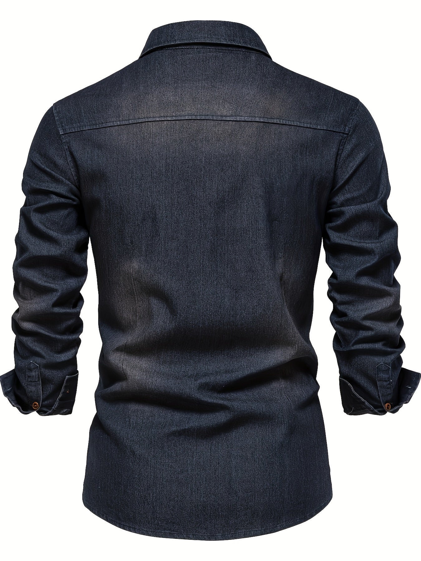 Herren Jeanshemd Slim Fit – Modisches Freizeit & Business Hemd mit Brusttaschen