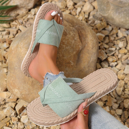 Damen Slipper mit Kreuzriemen – Modische Freizeitschuhe für Sommer & Alltag