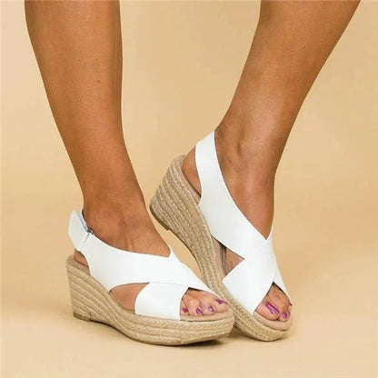 Damen Keilabsatz Sommerschuhe – Bequeme Orthopädische Sandalen für Alltag und Freizeit