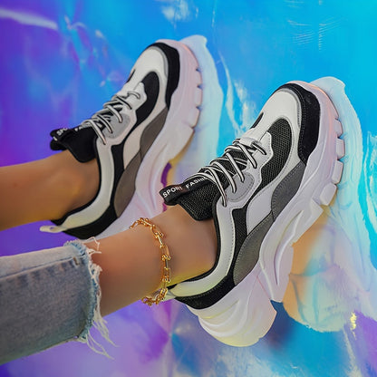 Damen Chunky Sneaker im Trendy Sport-Style für Freizeit & Alltag