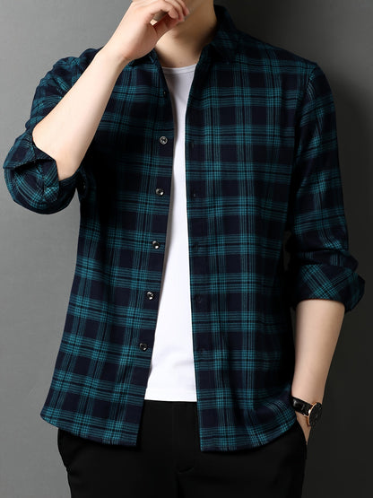 Herren Modernes Karohemd – Eleganter Freizeit- und Business-Look