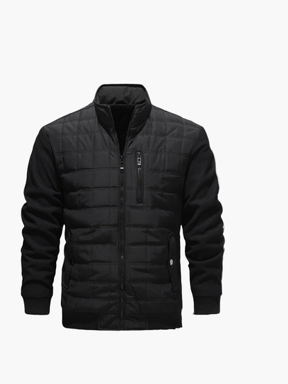 Herren Steppjacke Casual Stil mit Stehkragen – Alltag & Freizeit
