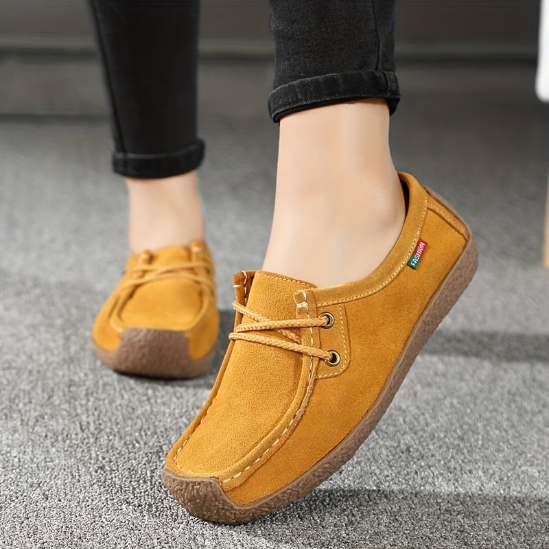 Damen Freizeitschuhe – Bequeme Mokassin-Slipper im Casual-Stil für Alltag und Büro