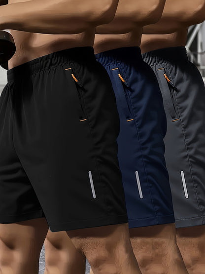 Herren Fitness Shorts 3er Pack – Sportliche Trainingsshorts für Gym & Laufen