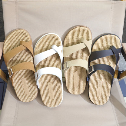 Herren Sandalen mit Zehenschlaufe und breiten Riemen – Bequeme Freizeitschuhe für Alltag, Strand & Urlaub