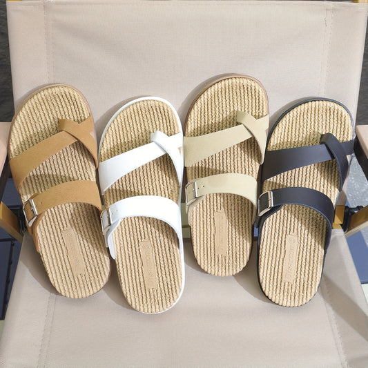 Herren Sandalen mit Zehenschlaufe und breiten Riemen – Bequeme Freizeitschuhe für Alltag, Strand & Urlaub
