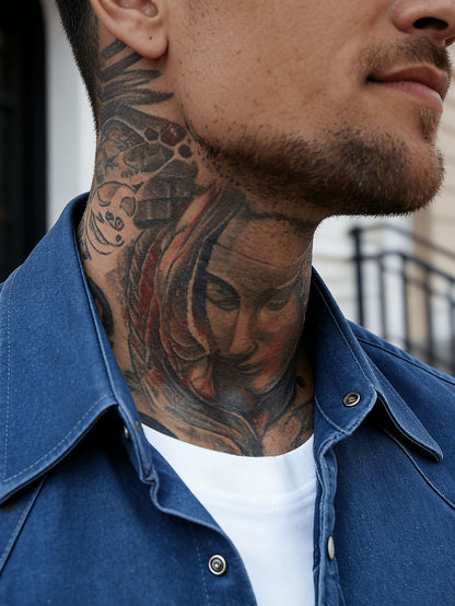 Herren Denim Hemd im Western-Stil – Lässige Mode für Alltag & Freizeit