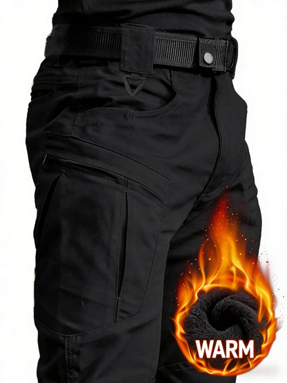 Tactical Hose Herren mit Warmfutter – Cargo Stil, mehrere Taschen