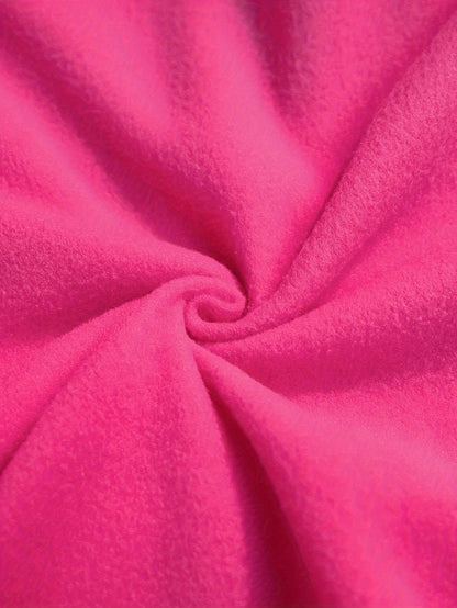 Damen Kapuzenjacke mit Reißverschluss, Stickereien und Stern-Applikation, Pink