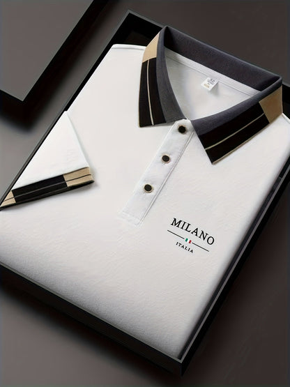 Herren Polohemd Milano Italia – Elegantes Freizeit-Poloshirt mit modernem Kragen