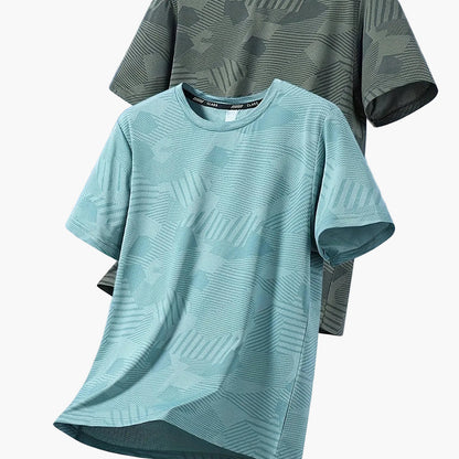 Herren Freizeit T-Shirt Set – Atmungsaktive Kurzarmshirts für Alltag und Sport