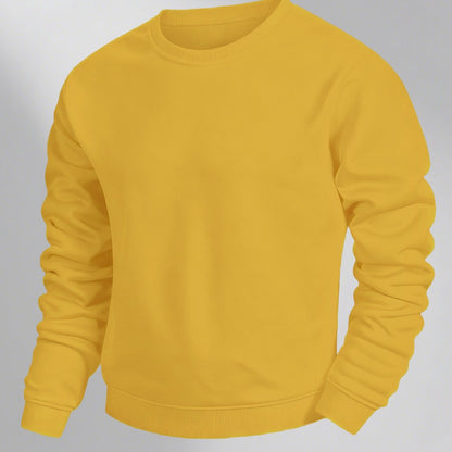 Herren Basic Rundhals Sweatshirt – Klassischer Look für Alltag & Freizeit