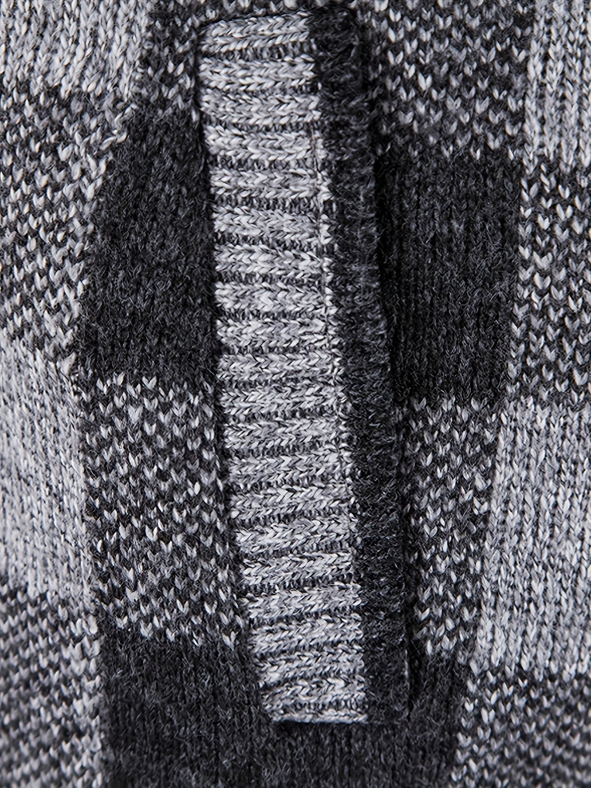 Herren Hoodie mit Reißverschluss, kariert, gefüttert, warm, Braun Schwarz