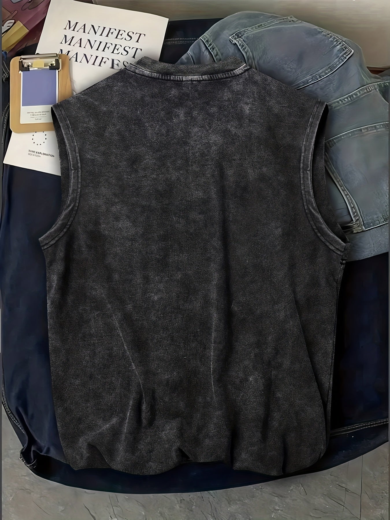 Herren Western Tanktop mit Print – Lässiges ärmelloses Shirt im Vintage-Stil für Freizeit & Festivals