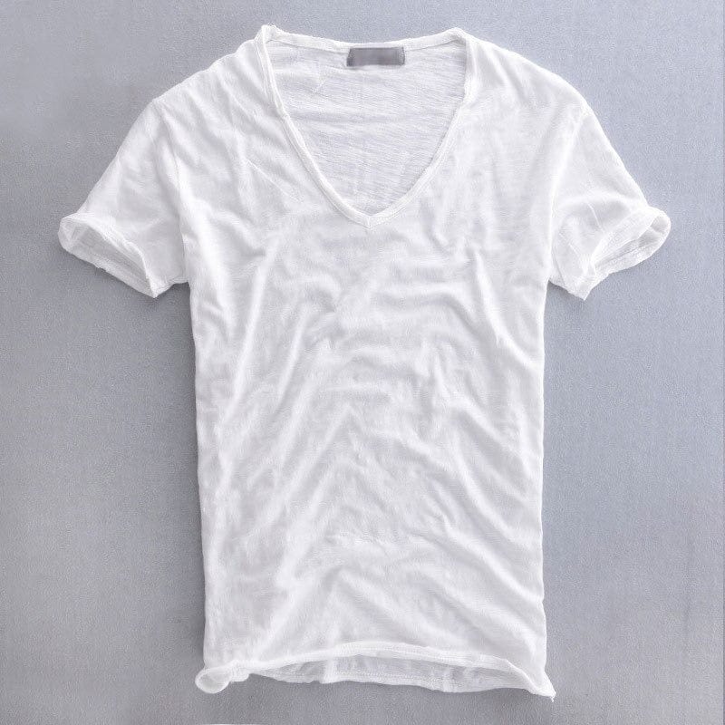 Herren V-Ausschnitt T-Shirt – Lässiger Stil für Alltag und Freizeit