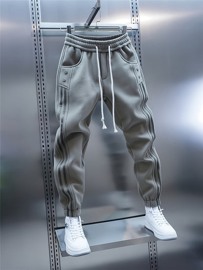 Herren Jogginghose Sportstyle mit Streifen und modernen Details