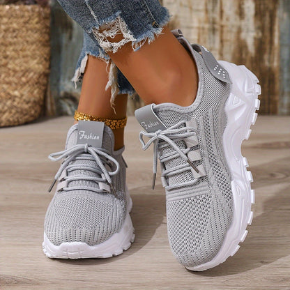 Damen Sneaker Sportlich Bequem Alltag Freizeit Trendige Turnschuhe